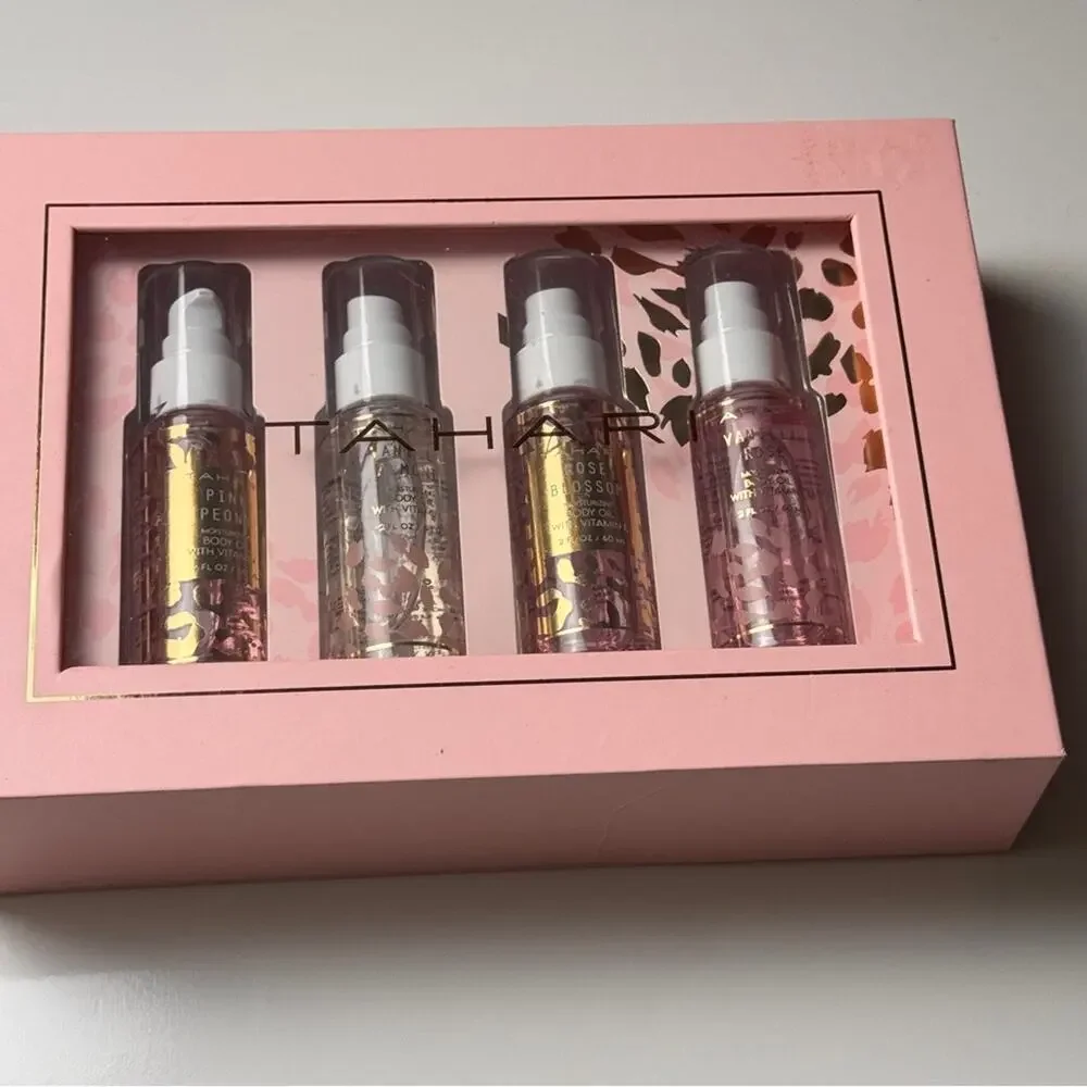 Tahari  Body Oil  Four Piece Body Oil Care Collection Set  in Box